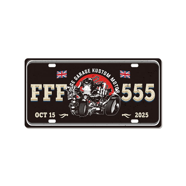 Motorcycle - Car License Tin Signs/Wooden Signs - Calligraphy Series - 6*12inches