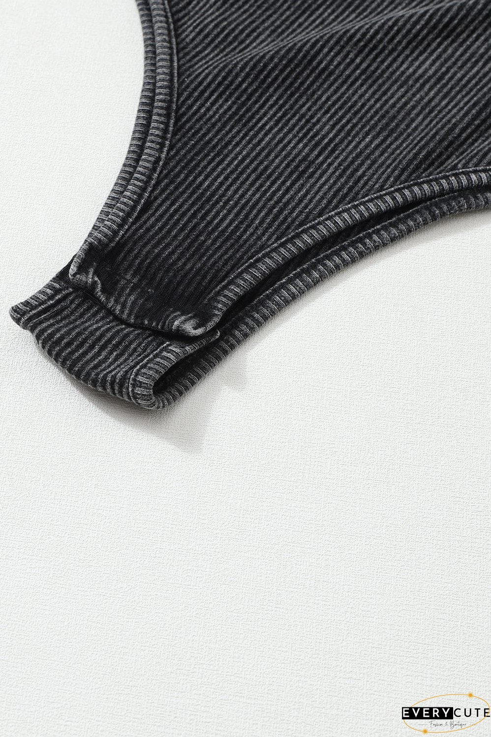 Casual Long Sleeve Ribbed Knit Shirt
