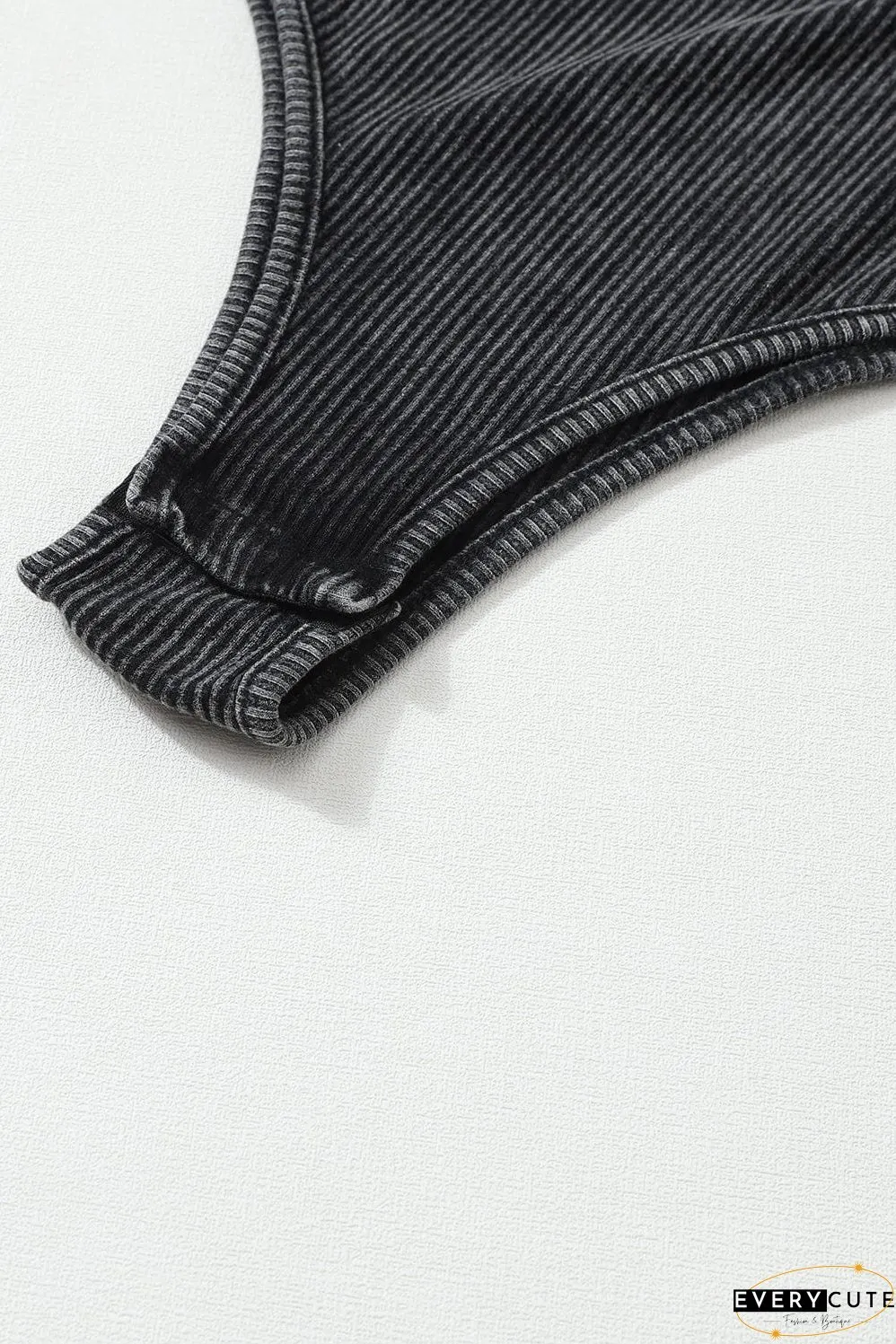 Casual Long Sleeve Ribbed Knit Shirt