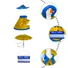 Goose Clothing with Umbrella Funny Raincoat and Hat Costume for Patio Yard Decor