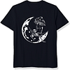 Skull on The Moon Printed Men's Short Sleeves T-Shirt