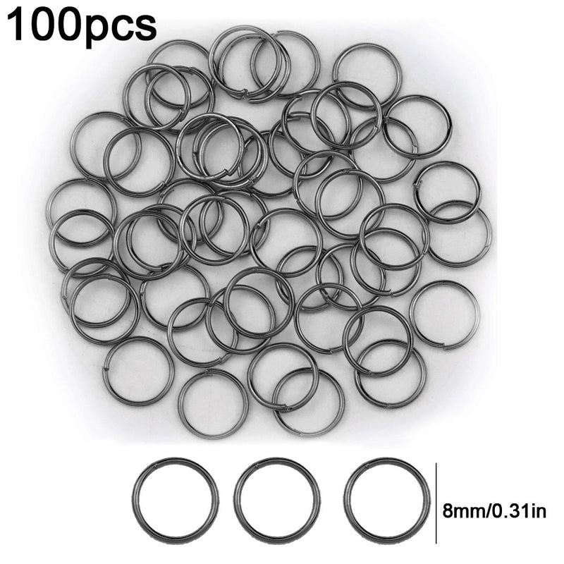 1 Set Diameter 3mm Diameter 4mm Diameter 5mm Alloy Solid Color Open Jump Rings Jewelry Accessories