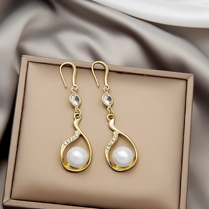 1 Pair Minimalist Classic Style Round Beaded Imitation Pearl Earrings Ear Studs