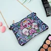 DIY Skull shaped diamond painting one-shoulder chain lady bag