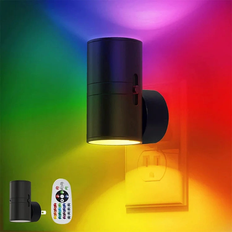 Luce notturna LED plug-in con cambio colore RGB