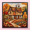 Autumn Cabin-11CT Stamped Cross Stitch 45*45cm/17.72*17.72in