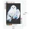 Diamond Painting -DIY Round Drill White Owl