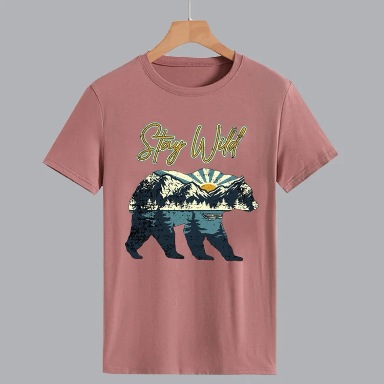 PSL-Stay wild T-shirt Tee -011943