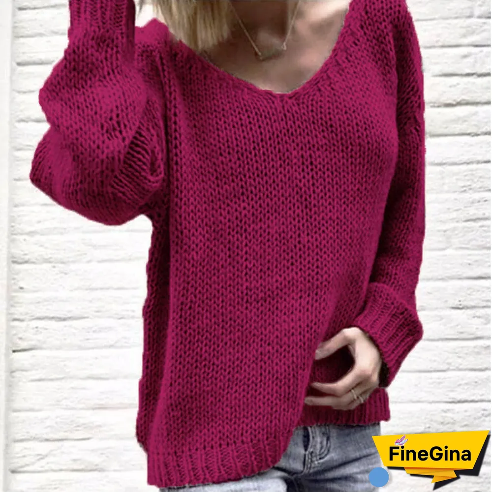 Autumn Winter Women's Knitted Top