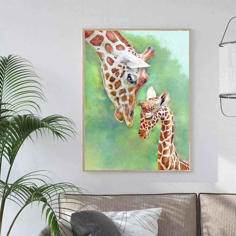 Diamond Painting - Full Round Drill - Giraffe(30*40cm)