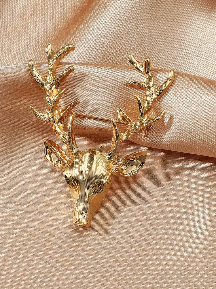 Elk Head Design Brooch