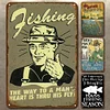 4PCS Fishing - Vintage Metal Signs Set - 20*30cm/30*40cm - Garden