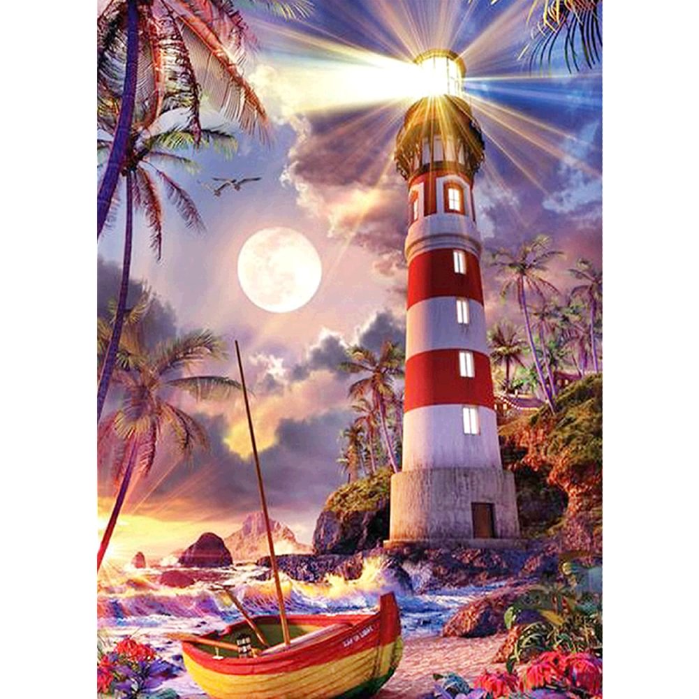 Lighthouse - Full Round - Diamond Painting(30*40cm)