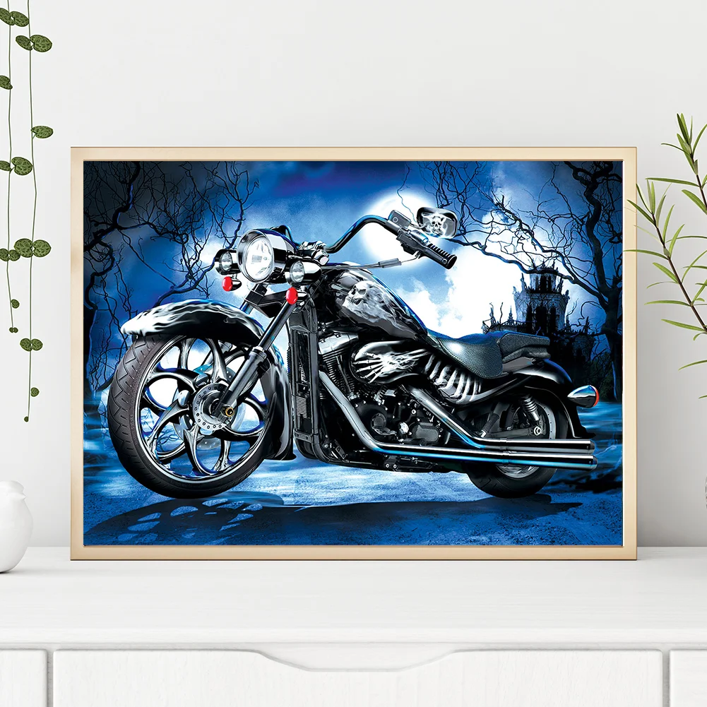 Full Round Diamond Painting 40x30cm - Motorcycle