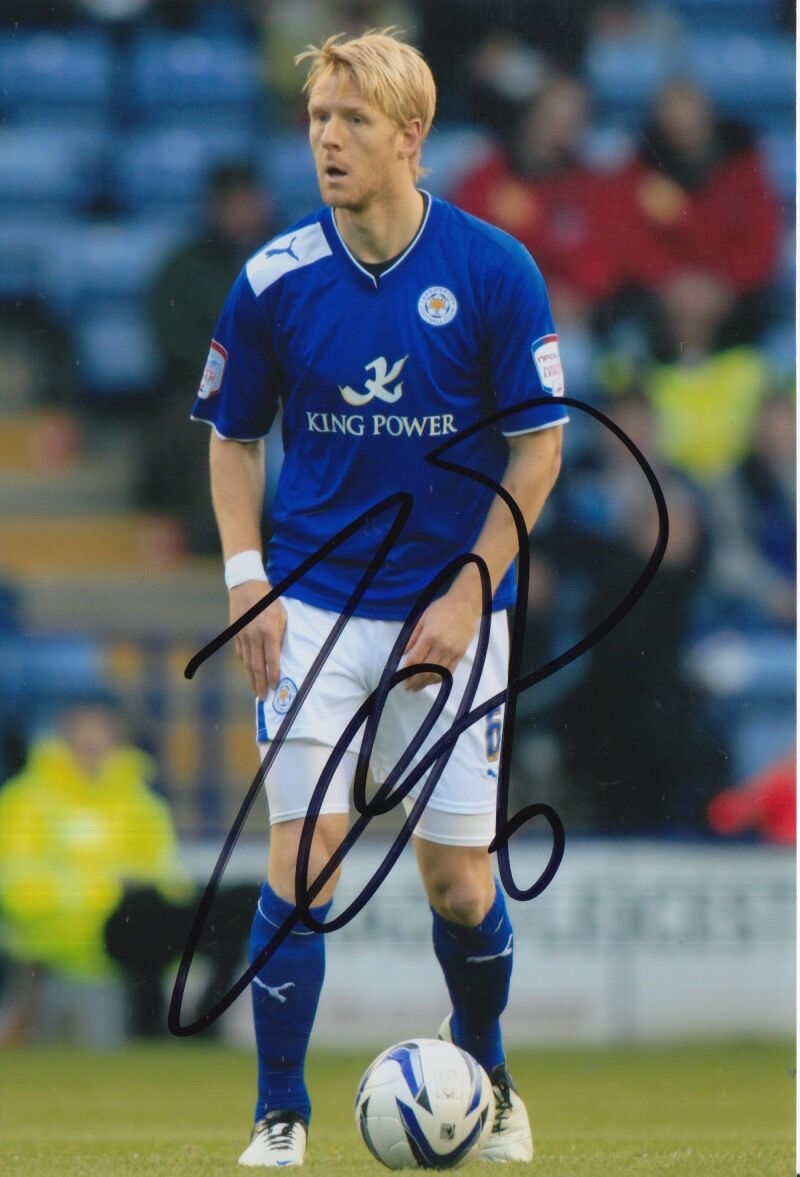 LEICESTER CITY HAND SIGNED ZAK WHITBREAD 6X4 Photo Poster painting.