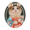 Acrylic Fairy Cat Embroidery Floss Row Line Board Craft Cross Stitch Thread Holder