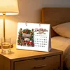 Diamond Art Painting 2027 Desk Calendar Non-Fading DIY Diamond Painting Calendar Ornament Multi Purpose DIY Resin Paintings Desks Kit for Office Home Interior Decoration (monthly festival)