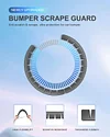 GRUOIZ 8 Pack Bumper Scrape Guard for Cars Front Bumper Protector Luxury car for Cars Anti-Scratch Bumper Scrape Guard Skid Plate DIY Kit Bumper Buddy