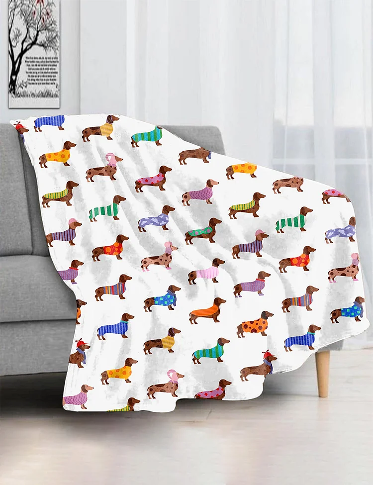 Dachshund Cute Dog Blanket