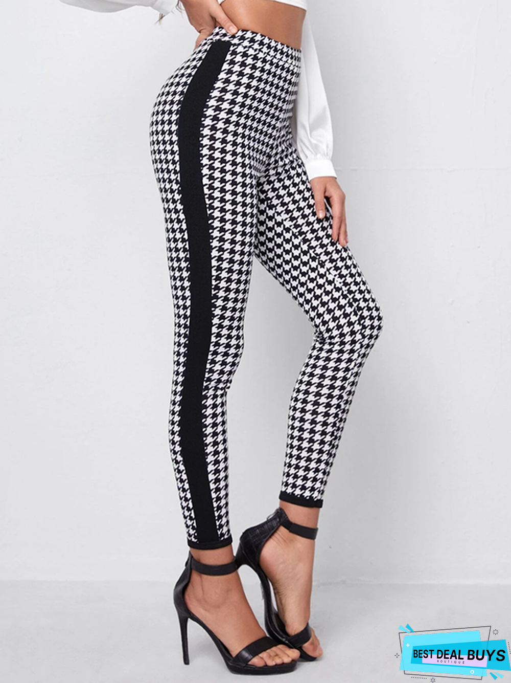 Casual Houndstooth Legging