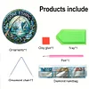 (US Local)(Upgrade Size)DIY Double Sided Effect Diamond Painting Hanging Pendant Kit (Fish)