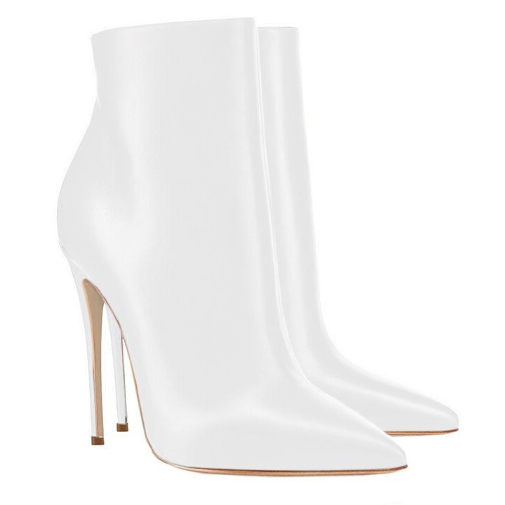 Women's  Ankle Boots Closed Pointed Toe Stilettos  Booties-MERUMOTE