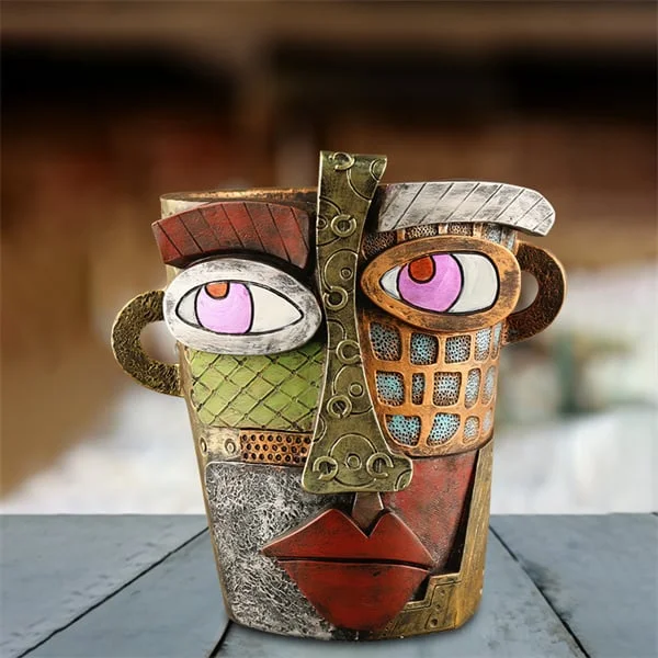 🔥 Last Day 49% OFF 😍 Handmade Brutalist Abstract Beauty Face Flower Pot - Buy two and get free shipping!