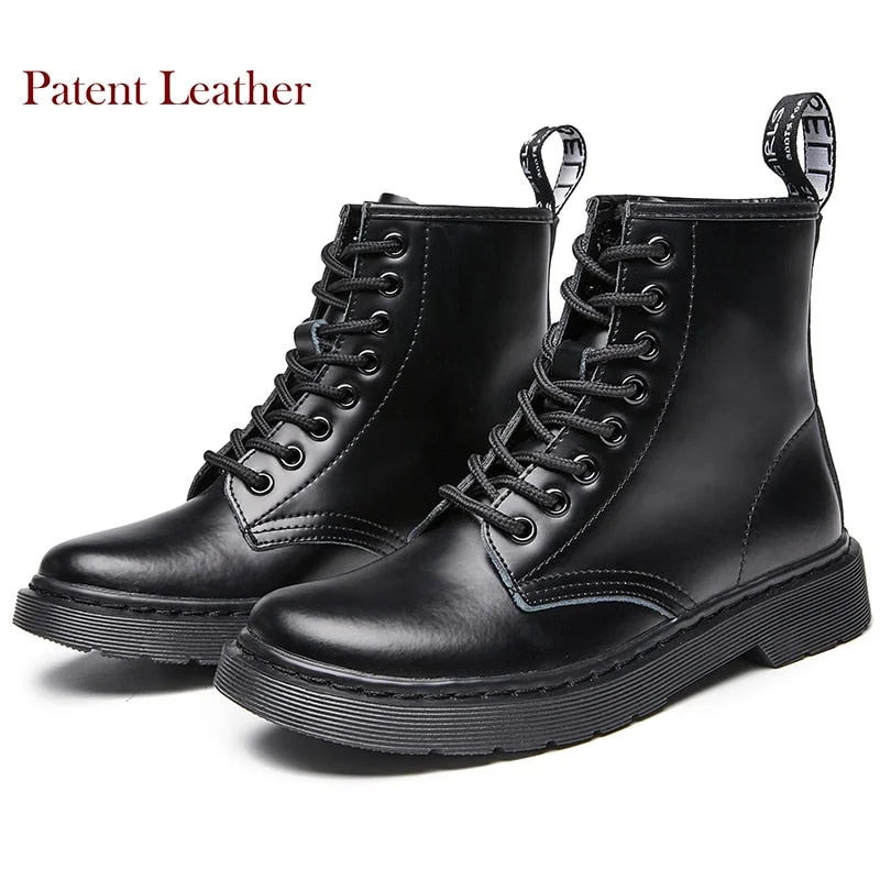 Women Boots Soft Leather Shoes Woman White Ankle Boots Motorcycle Boots Female Autumn Winter Shoes Punk Botas Mujer 2020 Spring