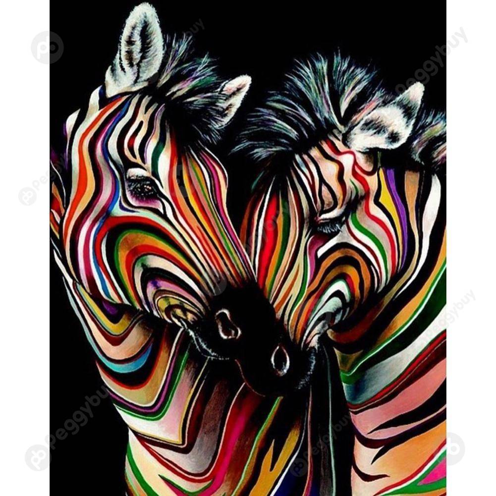 

(Multi-Size) Zebra - Round/Square Drill Diamond Painting - 30*40CM, Round diamond 30*40cm, 501 Original