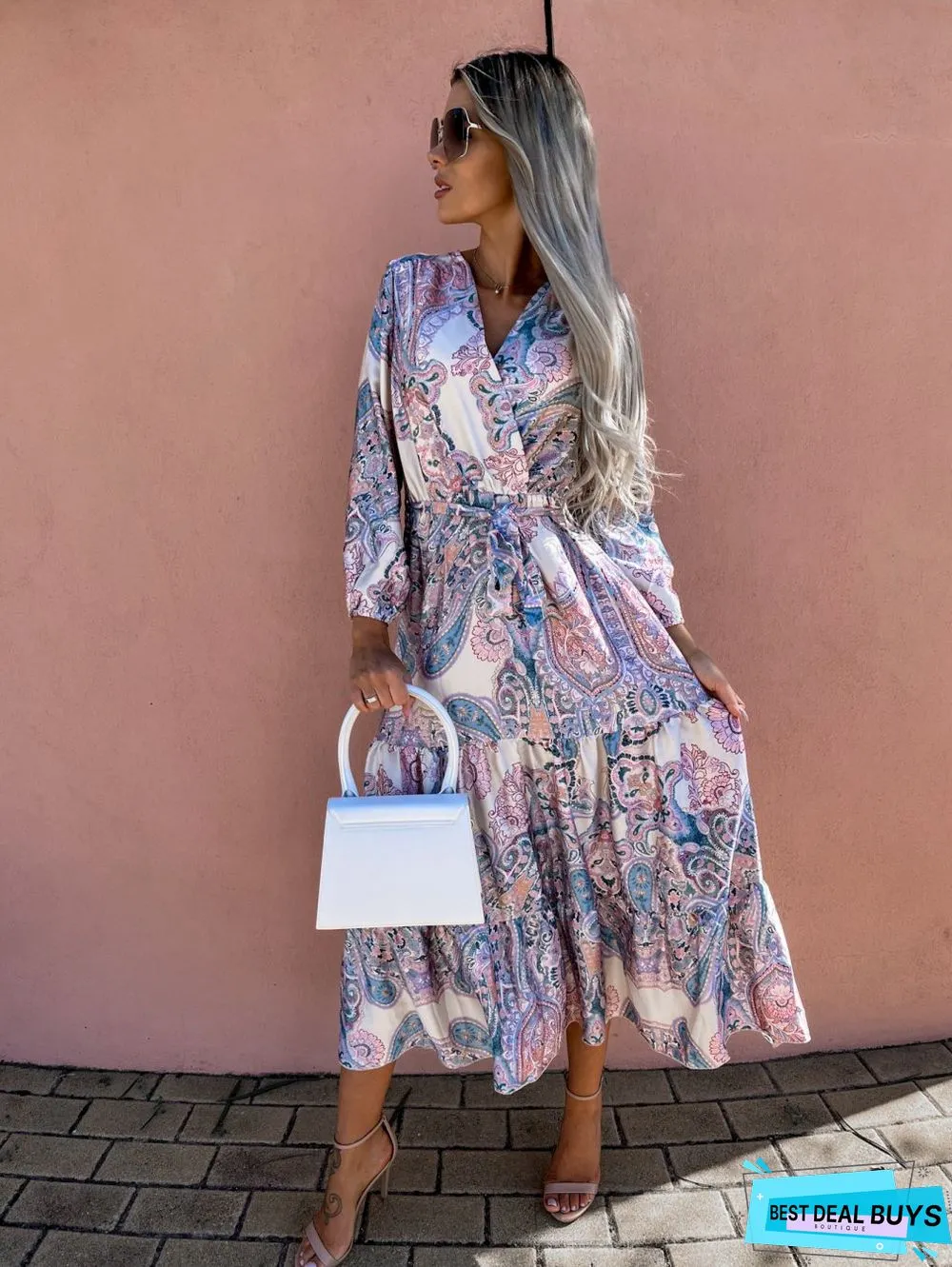 Fashion Strap Long Cake Skirt