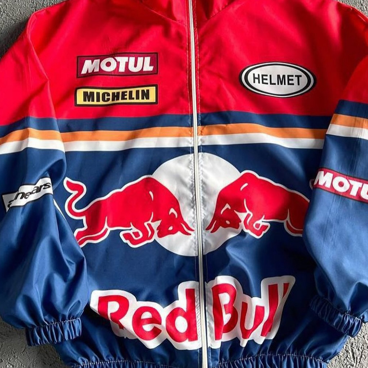 Unisex Classic Team Logo Retro Racing Jacket