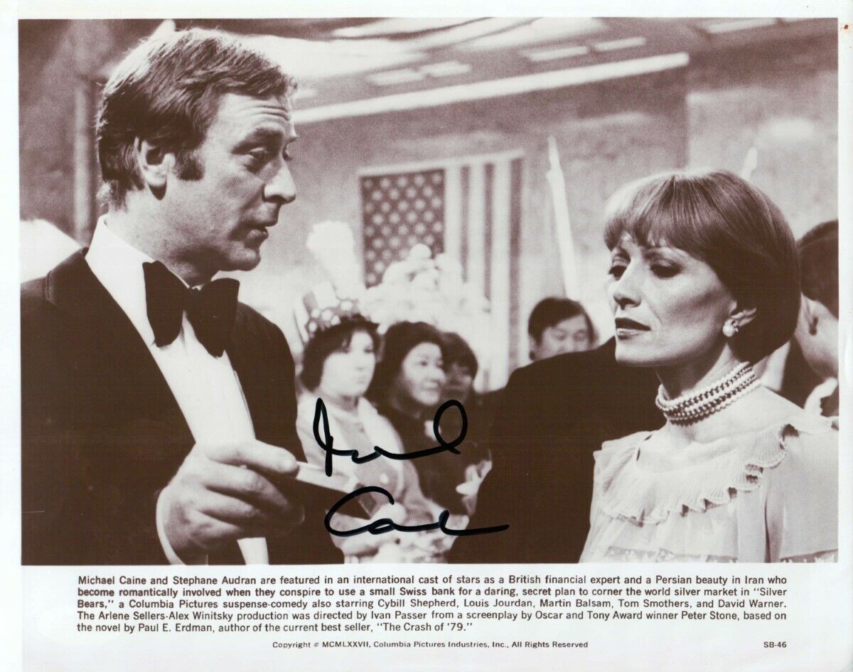 Michael Caine Signed Autographed 8x10 Photo Poster painting Silver Bears JSA JJ41637