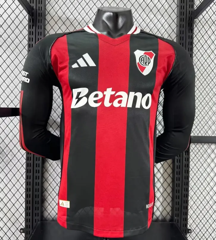 2025-26 New Season River Plate Away Long Sleeve Jersey - Player Edition