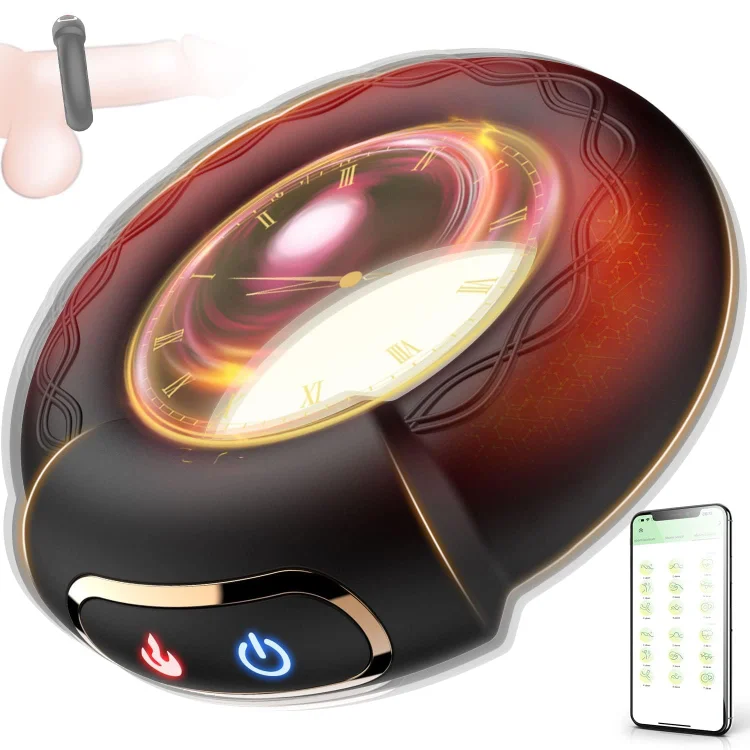 pearlsvibe -  Heating Penis Ring Vibrator Sex Toys For Men