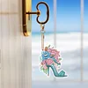 8pcs Flower High Heels DIY Diamond Painting Double Sided Keychains