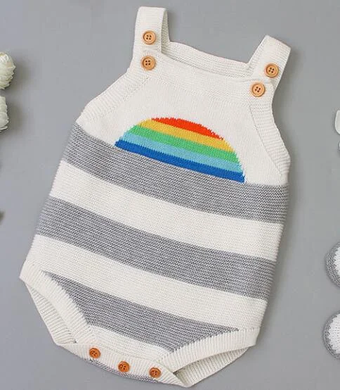 Baby Romper Jumpsuit Autumn Sweater Baby Knitted Sweater Jumpsuit Children Warm Clothing Fashion Jumpsuit