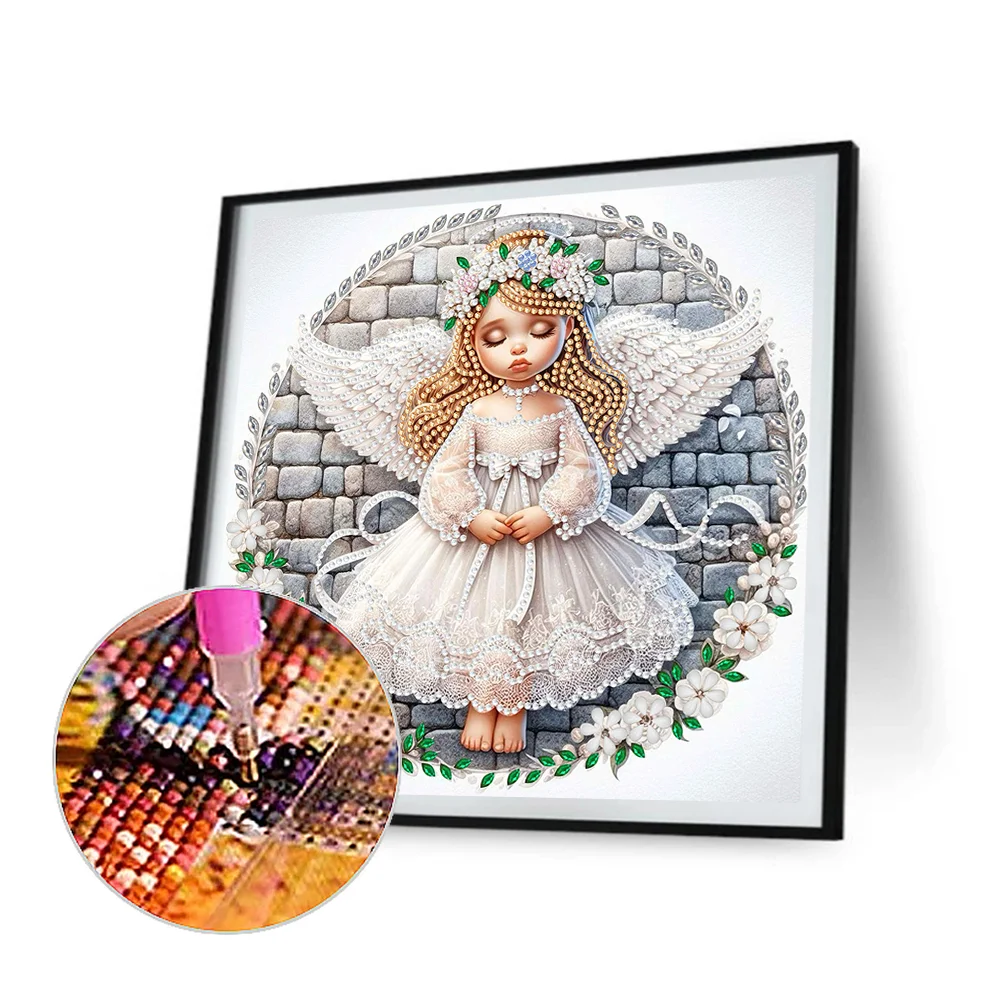 Special Shape Diamond Painting 30*30cm - Angel Child