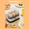 Smart Egg Cooker Stainless Steel Egg Boiler 6 Egg Capacity for Home Kitchen (EU)