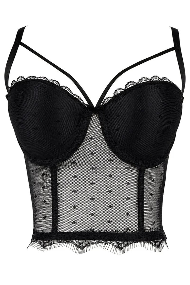 1950s Lace Backless Cami Corset