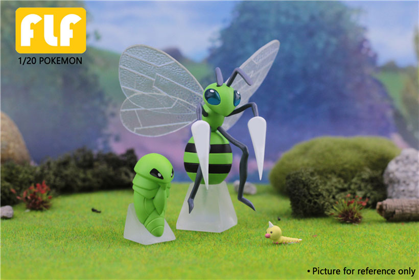 Pre-Order 1/20 Scale World Zukan Kanto Region Kakuna & Beedrill - Pokemon Statue - FLF Studio -FLF Studio
