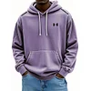 Men's Retro Washed Distressed Lace Up Comfort Hoodie