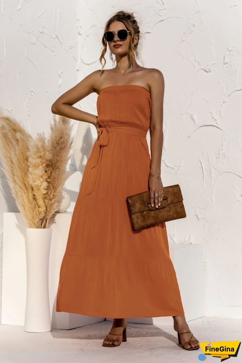 Off-Shoulder Long Dress