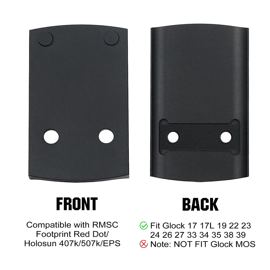 ohhunt® Red Dot Mount for GLock Non MOS Mounting Plate fit 407K 507K EPS