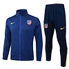 25/26 Atletico Madrid cyan long zipper Training Jacket Set