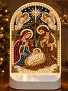 DIY Diamond Art LED Night Light &ndash; Light-Up Table Decor, Double-Sided Printed DIY Crystal Pearl Painting Decoration for Christmas & Holiday Gifts
