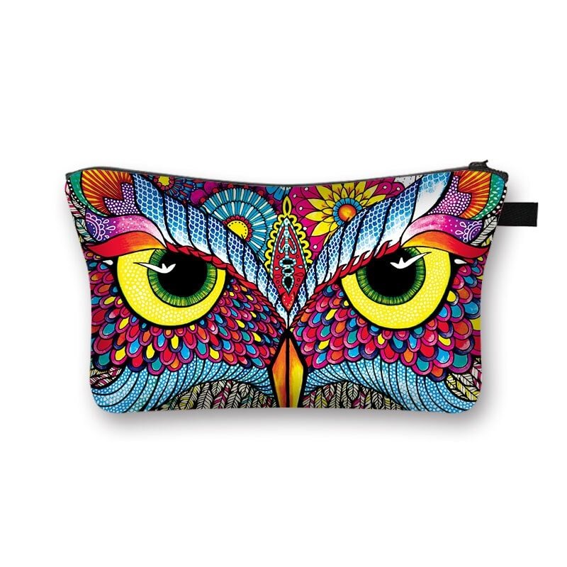 Polyester Cosmetic Bag - Owl