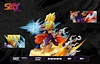 WCF Scale Famous Scene Series 002 Son Gohan & Son Goku's Kamekameha with LED - Dragon Ball Resin Statue - Sky Top Studios