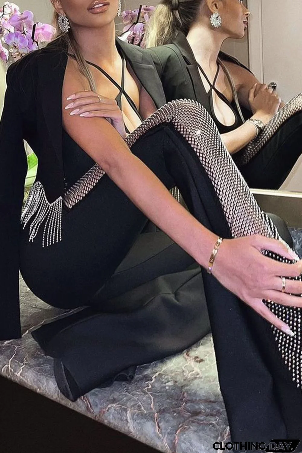 Sexy Casual Solid Patchwork Backless Spaghetti Strap Skinny Jumpsuits