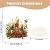 Wooden Special Shaped Christmas Candle Diamond Painting Tabletop Ornaments Kit