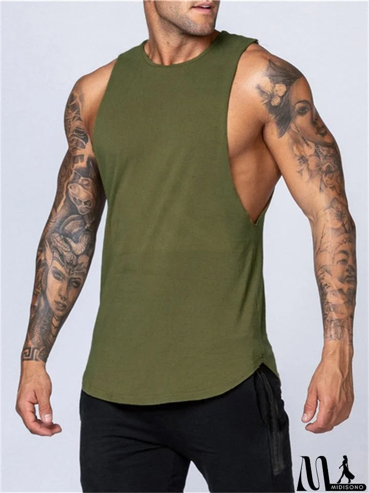MidiSono - New Fashion Bodybuilding Muscle Sleeveless Sportswear Fitness Vest